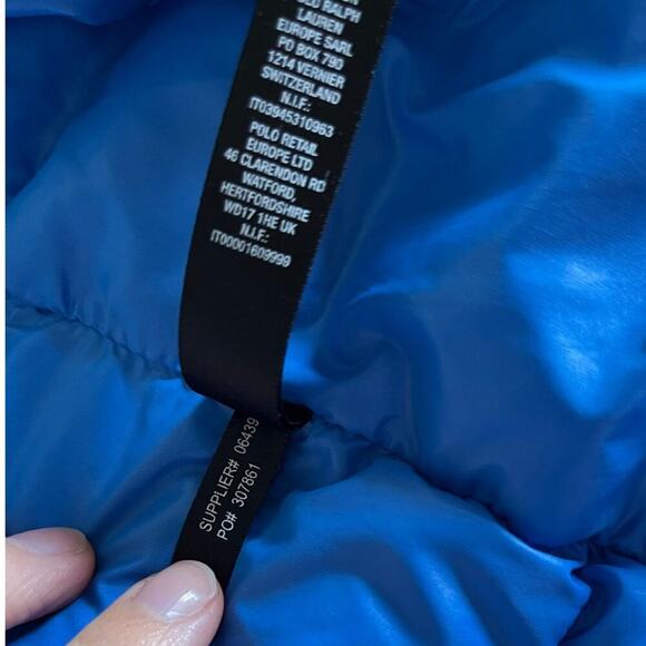 Vintage RLX Ralph Lauren Men’s Down Puffer Jacket Small Blue Green 80% Down Fill - Picture 7 of 10